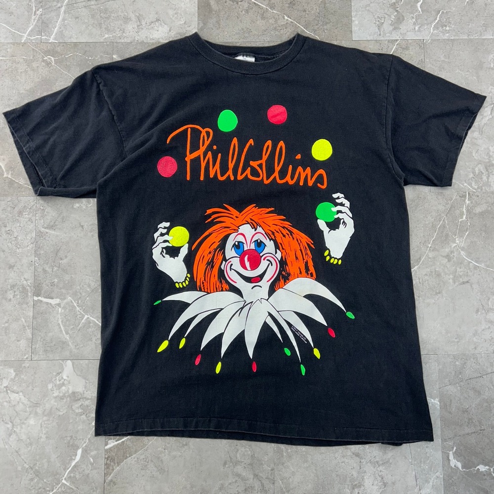 90s Vintage Phil Collins Graphic Tour Tee Mens OSFA But Seriously Concert Shirt
